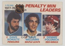 1978-79 O-Pee-Chee Dave Schultz Tiger Williams Dennis Polonich #66 0sc3