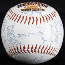 BASEBALL ALL-STARS - AUTOGRAPHED SIGNED BASEBALL CIRCA 1992 WITH CO-SIGNERS