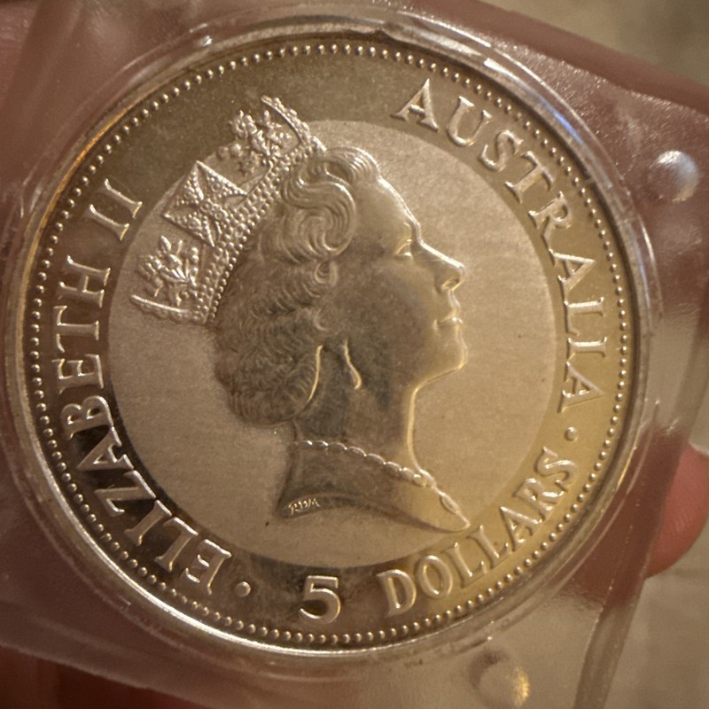 UNC. - 1991 - Kookaburra - Austrailia - PROOF - .999 Silver Content - Km#:189