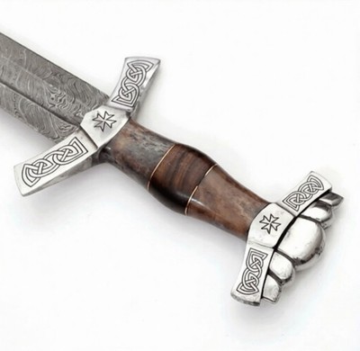 Valhalla Rising Damascus Steel Sword - Hand Forged Norse Inspired Viking Style