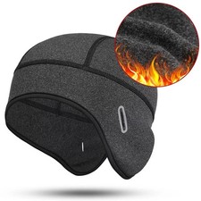 Winter Cycling Skull Cap Helmet Liner Hard Hat Warm Fleece Beanie for Men Women