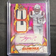 Topps 2025 Resurgence Ignite Rookie Patch Auto Ja'Lynn Polk 5/10 New England