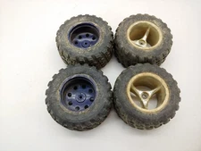 Heavy Wear: 4x Proline Dirt Hawgs 1070 1/10 Stadium Truck Tires 12mm Hex Wheels