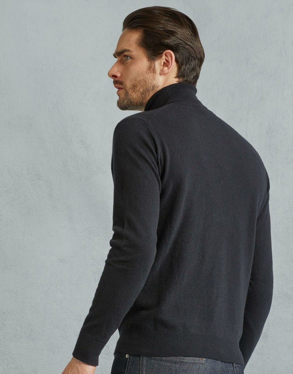 belstaff engineered roll neck