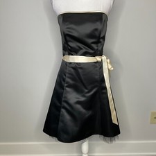 Vintage JESSICA McClintock For GUNNE SAX Dress Strapless Women Size 9/10 Satin