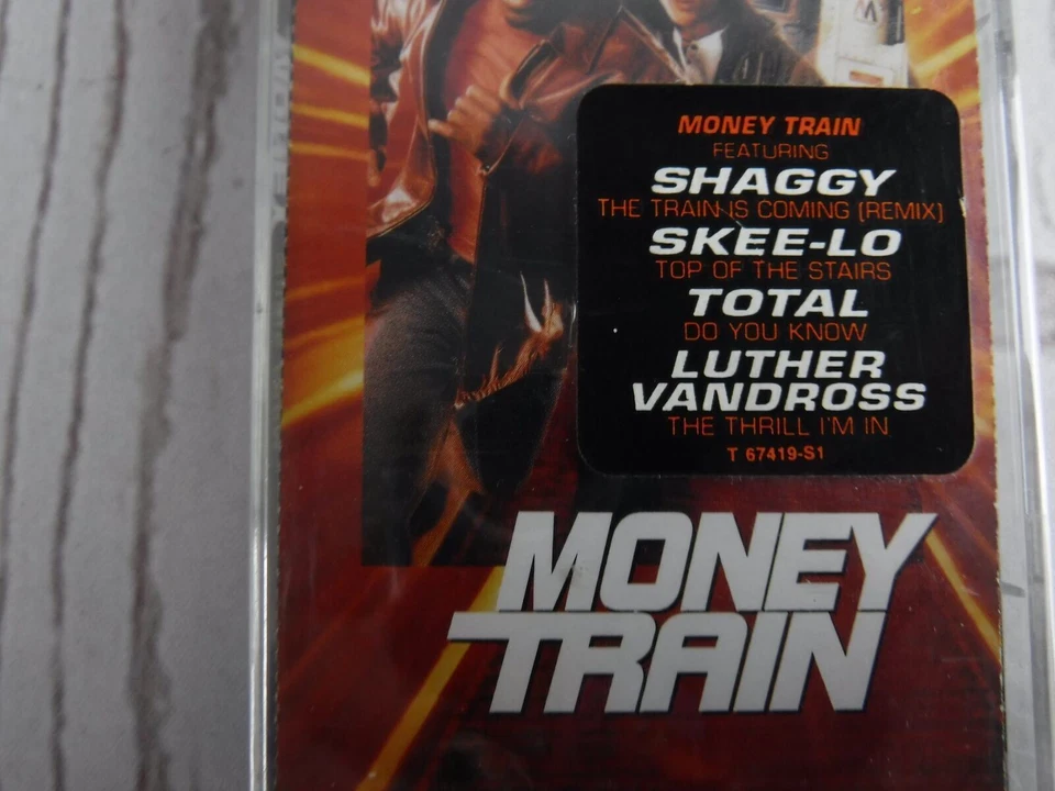 Vintage Cassette Tape MONEY TRAIN Movie Soundtrack FACTORY SEALED Hype Sticker - Image 3 of 4