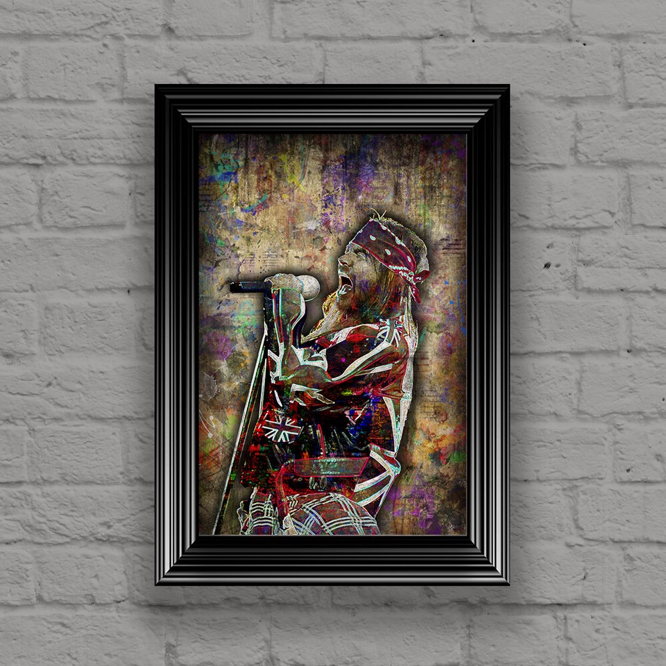 GUNS N ROSES AXL ROSE Poster Guns N' Roses Music Tribute Art Free Ship