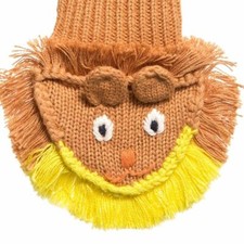 STELLA MCCARTNEY ECRU GIRL LEO GLOVES MITTENS COTTON CASHMERE SZ M BNWT 137