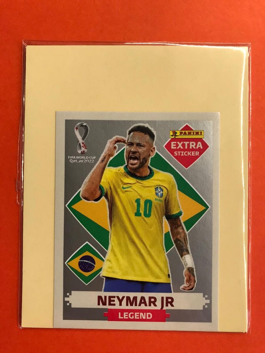 Panini FIFA World Cup Qatar 2022 Extra Sticker - Neymar Jr Legend Silver