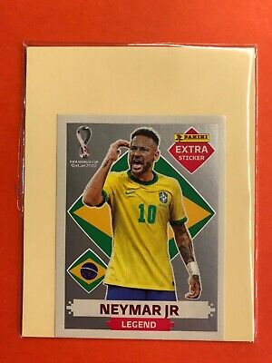 PANINI Extra Sticker Qatar 2022 #D14 NEYMAR JR. Brazil LEGEND - GOLD