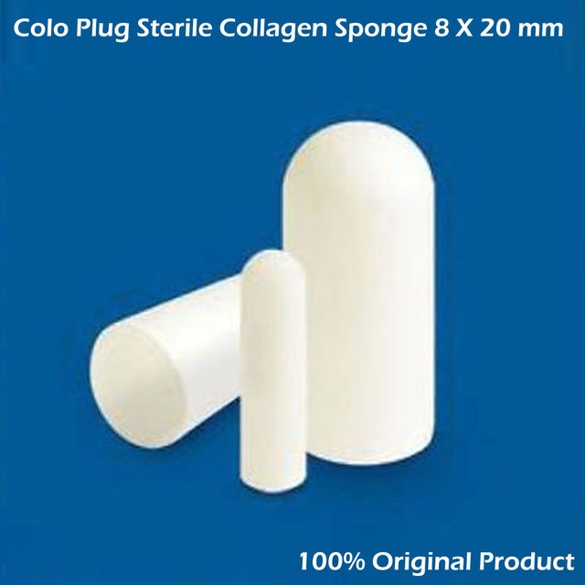 10 x COLO PLUG RESORBABLE PURE COLLAGEN SPONGE Oral Application Dental