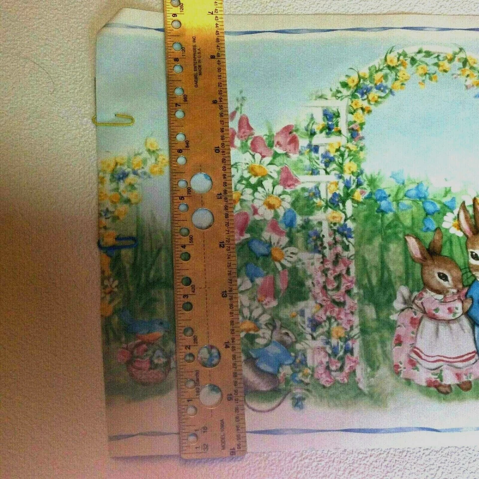 BUNNY FAMILY CISNE Y ARDILLA PREPEGADO NIÑOS PAPEL PINTADO BORDE B34422 Foto 3 de 3