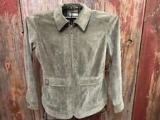 Christopher and Banks green jacket w/ front zipper womens M