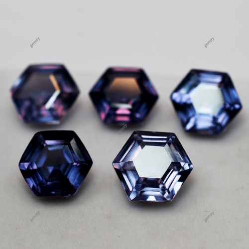 Natural Alexandrite Color Change Each 8-10 Ct CERTIFIED Fancy Loose Gems Lot - Picture 2 of 18