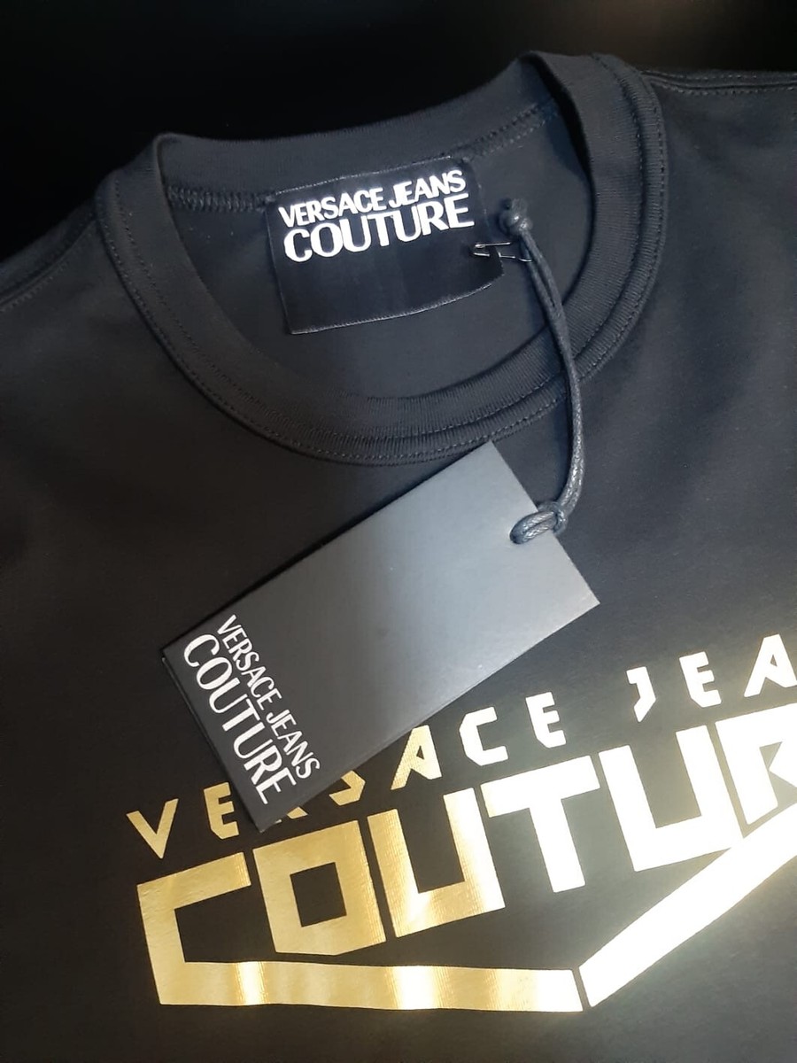 VERSACE JEANS COUTURE GOLD LOGO PRINT T SHIRT. | eBay VERSACE JEANS COUTURE GOLD LOGO PRINT T SHIRT. | eBay