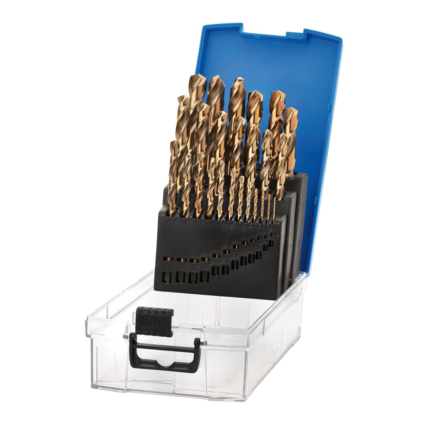Draper 25pcs Expert HSSE M35 Cobalt Drill Bit Set - 08978 - for Alloy Steel, Titanium Alloys, Stainless Steel, Hardened Steel, Cast Iron and Carbon Steel - Image 2
