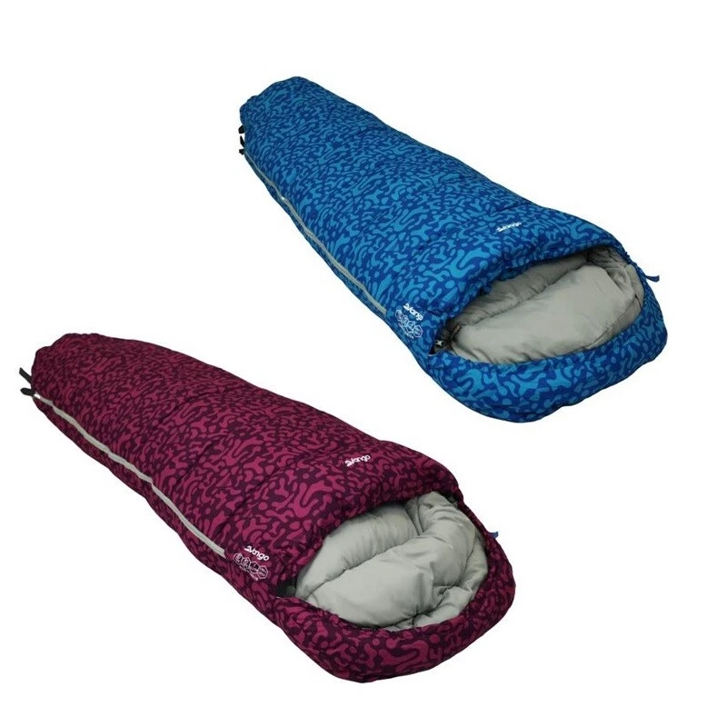 Child Mummy Sleeping Bag Junior Vango Kanto Purple / Pink Blue