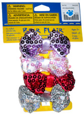 Build a Bear 4pk Sparkly Sequin Bows Teddy Size Accessory Rare Retired 2014 BAB