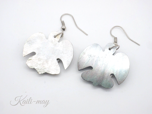 Mother of Pearl Shell Earrings - Picture 4 of 5
