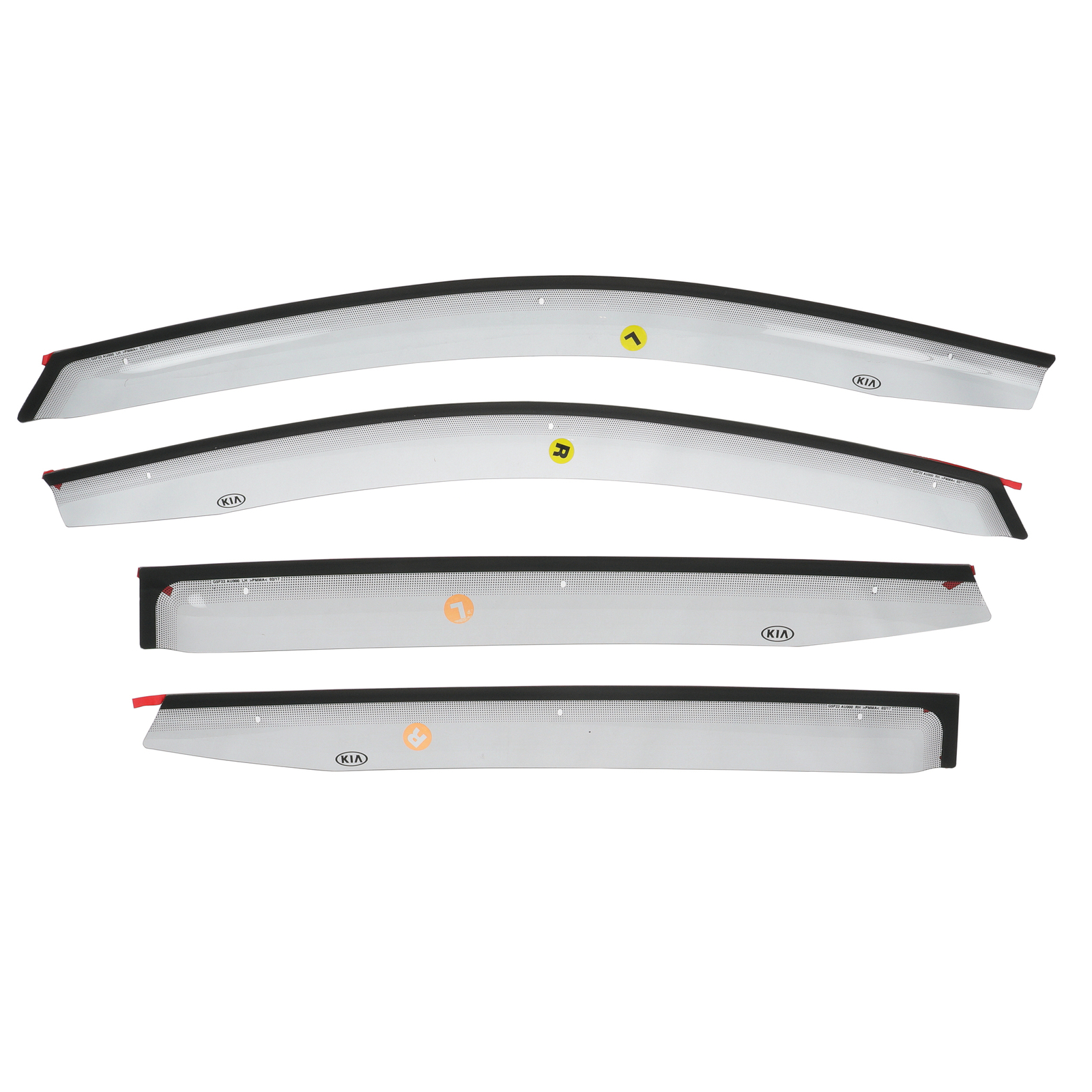 Deflectores de lluvia exteriores para Kia Niro 2017-2018 (N/P G5F22-AU000)