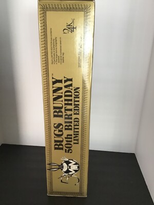 Vintage 1990 Bugs Bunny 50th Birthday 24K Anniversary