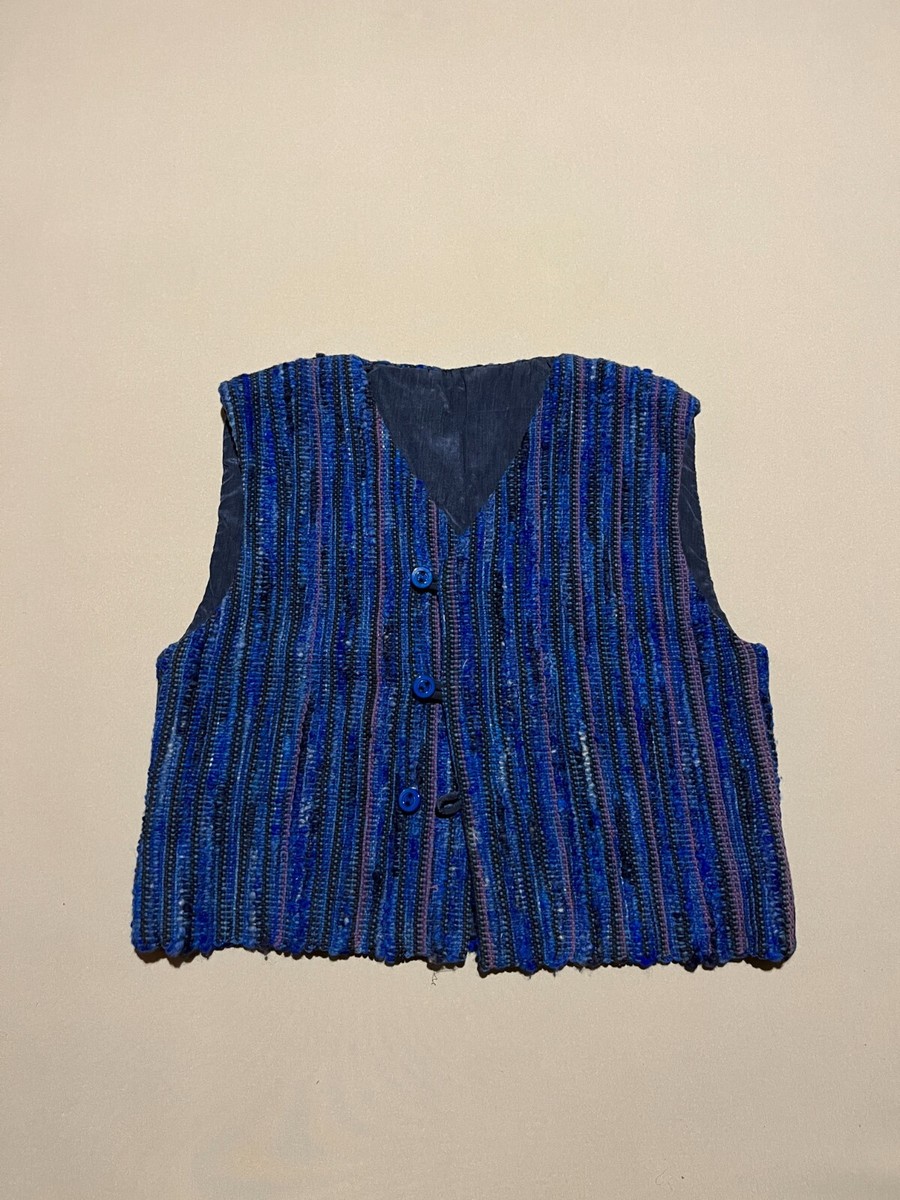 Japanese Heritage Style Vintage Heavy Knitted Vest sz L | eBay
