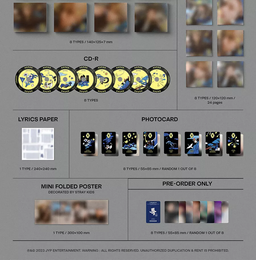 ストレイキッズ 5STAR DIGIPACK VER 8種セット 美品 STRAY KIDS 5-STAR 3rd Album DIGIPACK 8 Ver SET/CD+Book+Card+