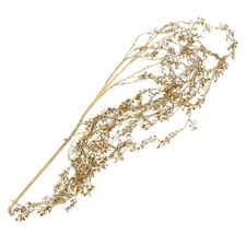 6ft Cascading Assorted Gold or Silver Glittered Floral Branch