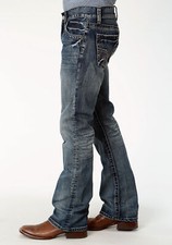 Tin Haul 1206 Mens Blue 100 Cotton Deep V Jeans