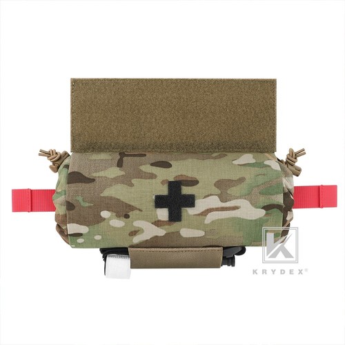 KRYDEX Roll Up IFAK Drop Pouch Med EMT Trauma Pack für Weste Chest Rig MC Camo - Bild 4 von 14