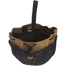 CLC Custom LeatherCraft 1148 Drawstring Bucket Bag, 18 Pocket