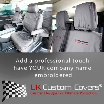 Vw Transporter T5/T5.1 Caravelle 2nd Row Seat Covers & Emb 2003-2015 281 282 Gem