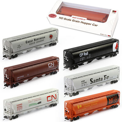 3pcs Evemodel Train HO Scale 1:87 Cylindrical Covered Grain Hopper Rolling Stock