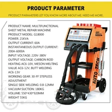 Spot Welding Machine 220V/110V Sheet Metal Welding Machine Double Gun Repair