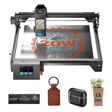 Longer RAY5 20W Laser Engraver Machine w/ 3.5" Touch Screen for DIY Cutting Tool