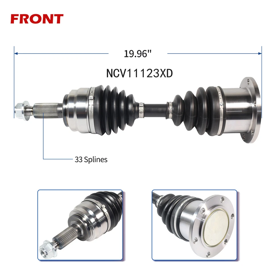 Передняя ось в сборе Xtreme Duty для Ford Expedition 95-03 F-150 1997-2002 годов выпуска - Изображение 2 из 4