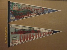 MLB Colorado Rockies Vintage 1995 Opening Day & Second Series NL vs AL Pennants