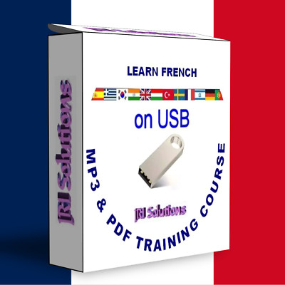 Learn To Speak French Language fluently USB Course, MP3 & PDF, France language