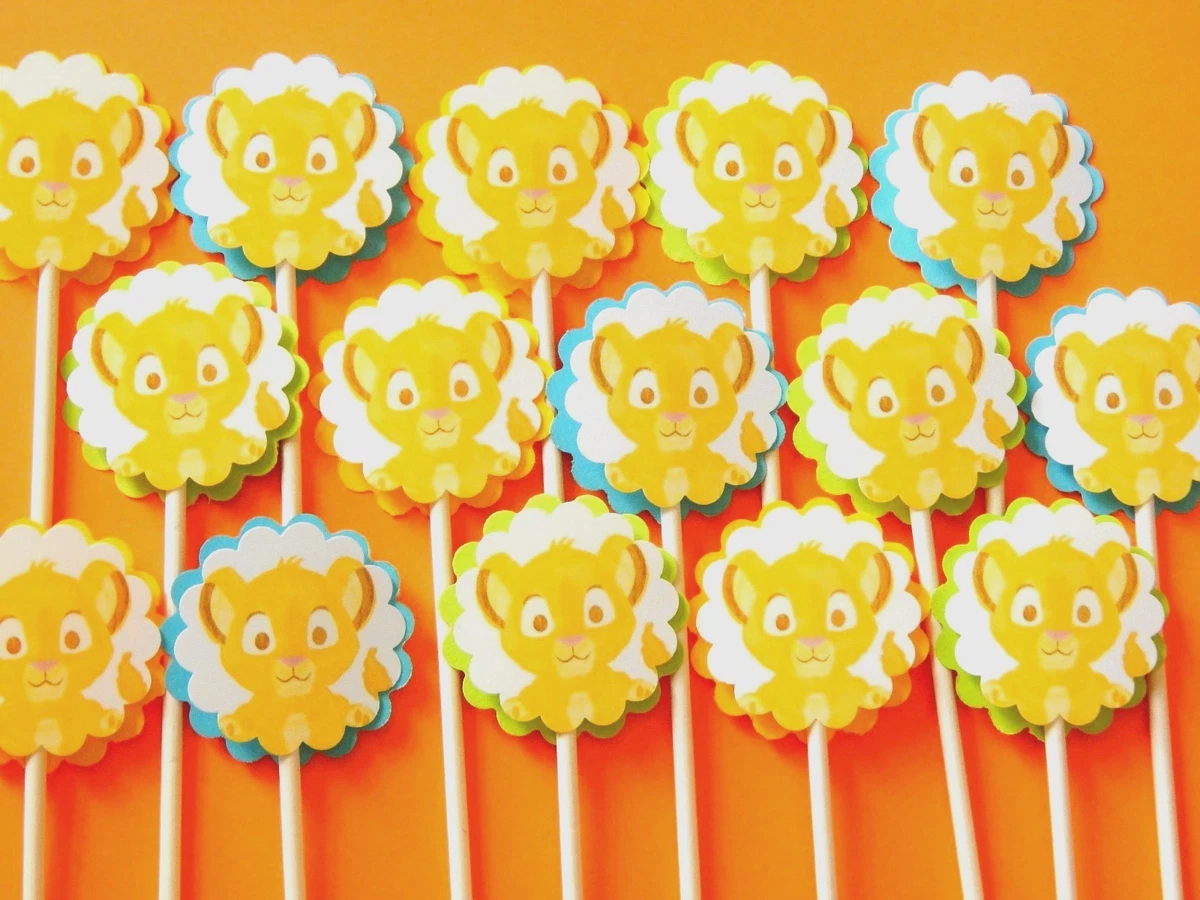Lion King Baby Shower Cupcake Toppers