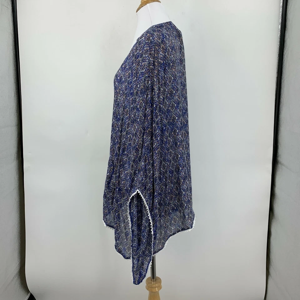 Kimono L Space Nordstrom para mujer talla única ribete de ganchillo mangas anchas Foto 3 de 4