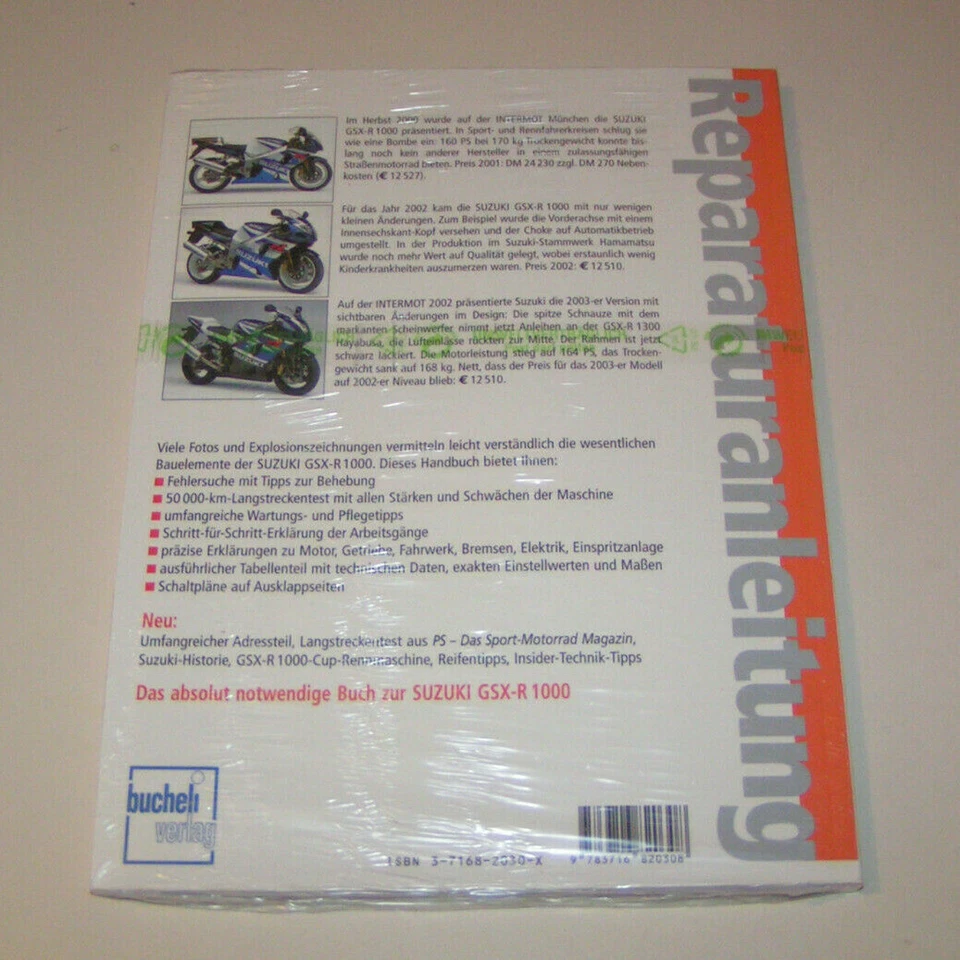 Manual De Reparación Suzuki GSX-R 1000 - Años De Fabricación Desde 2001 - Imagen 2 de 2