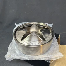 Vintage Marlboro Texas Lone Star Stainless Steel Ashtray, New Old Stock