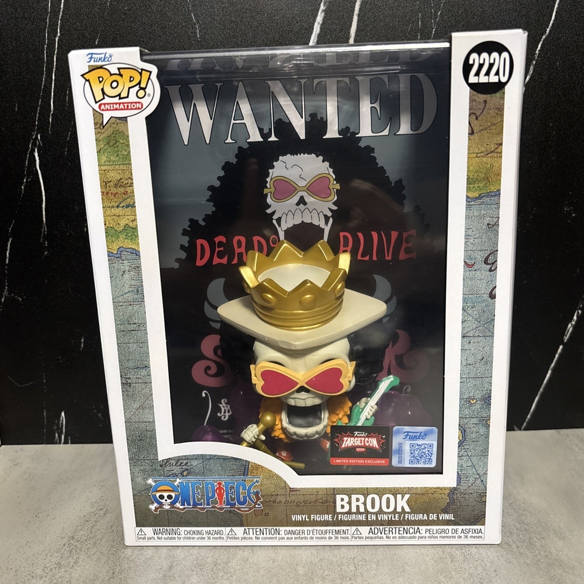 NEW 2026 Funko POP! One Piece Wanted Poster Brook #2220 TARGETCON