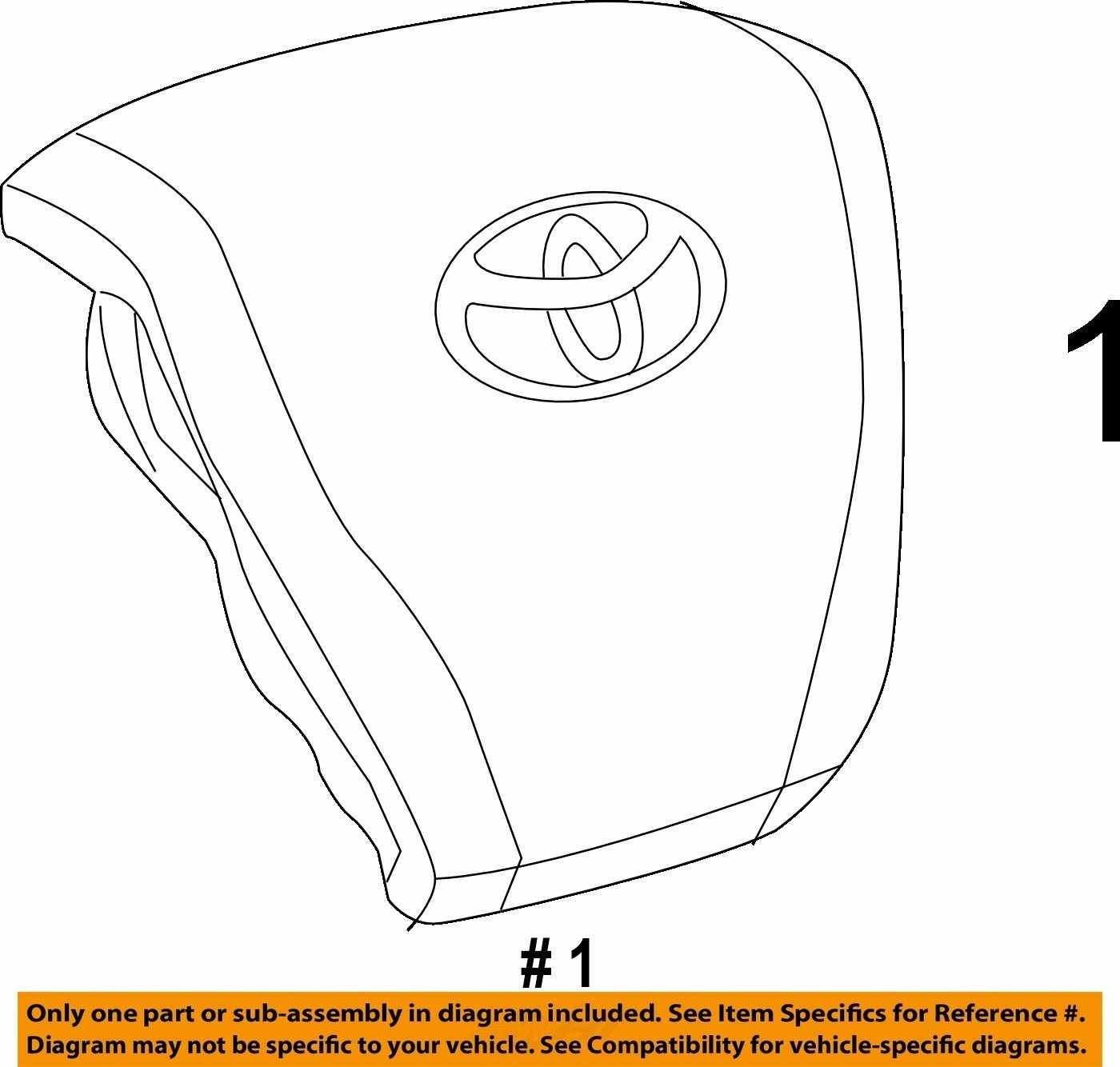 2015 2016 2017 2018 Toyota Rav4 Wheel Airbag Driver Air Bag OEM