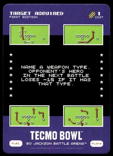 2026 Bo Jackson Battle Arena TECMO BOWL BOBA PL61 PL-61 Target Acquired