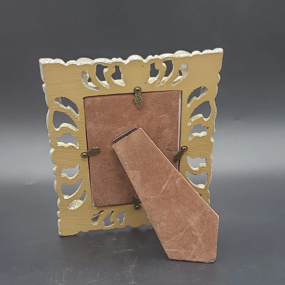 Shabby Chic Photo Frame Retro Look Fits 7" x 5" Photo Baroque Rocco Champange - Image 2 of 4