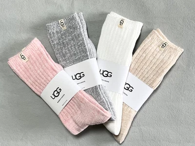 1/2 Pairs UGG Women's Soft Thermal Socks - Stay Comfy & Stylish, UK 3.5-8.5