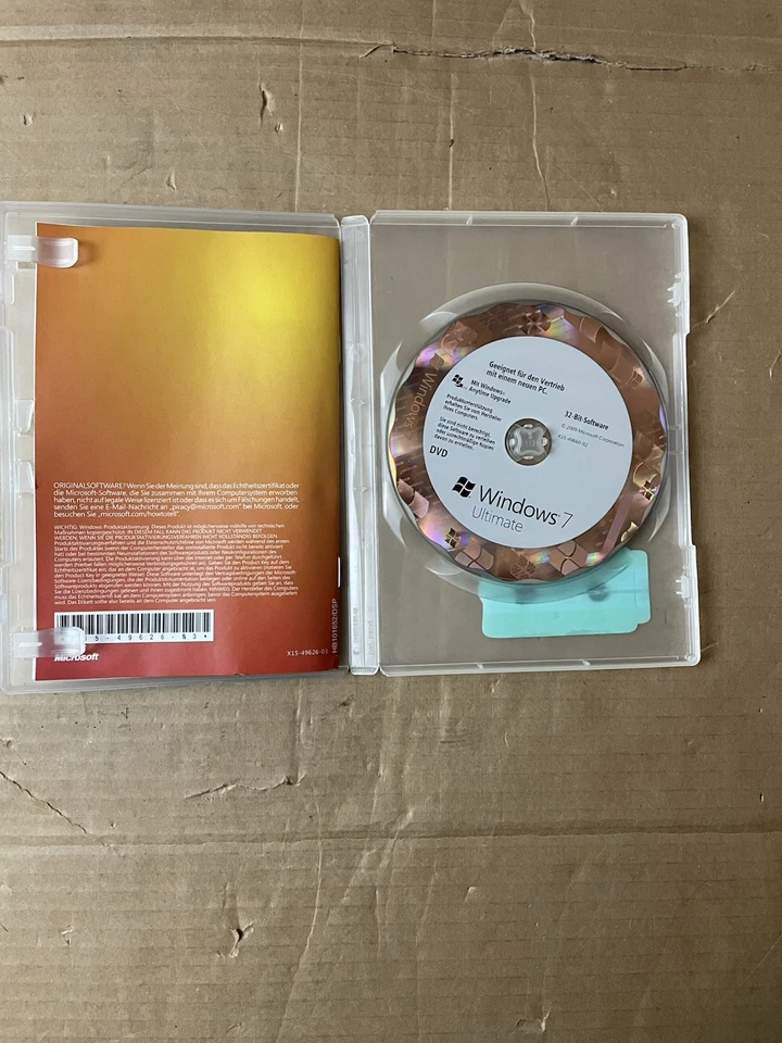 Microsoft Windows 7 Ultimate 32 Bit System Builder Vollversion Deutsch GLC-00705 - Bild 2 von 2