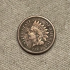 1863 Indian Head Cent Penny - Very Good to Fine Condition