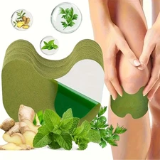 48pcs Herbal Knee Patch Wormwood Plaster for Knee Support & Muscle Pain Relief